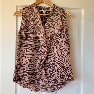 CAbi sleeveless silk top